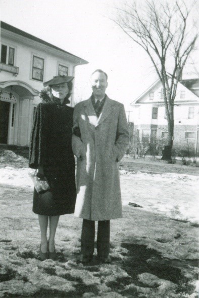 Helen Petersen Bentley and Fred Bentley, Saskatoon, Saskatchewan, ca. 1943