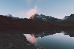 Water and mountain photo