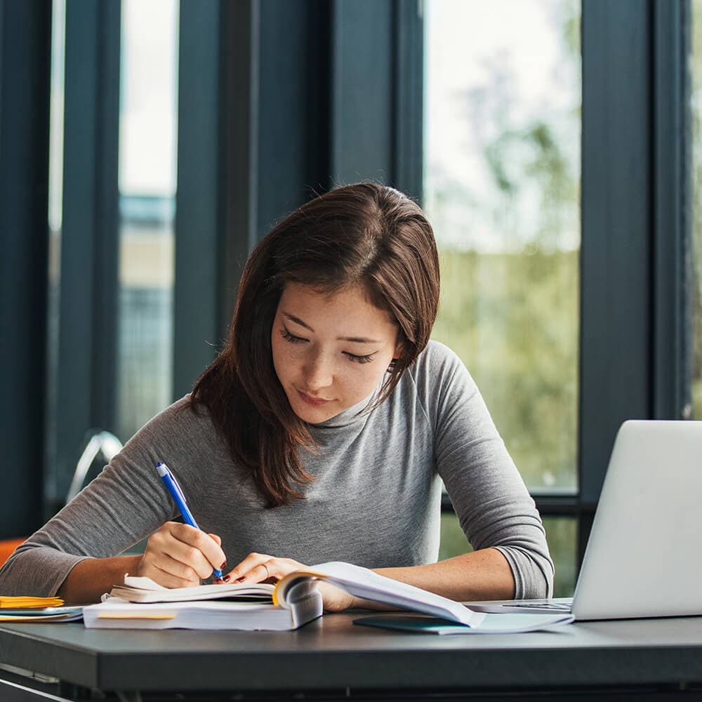 Woman Studying