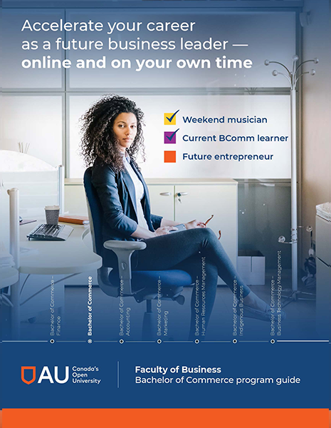 Bachelor of Commerce program guide front cover