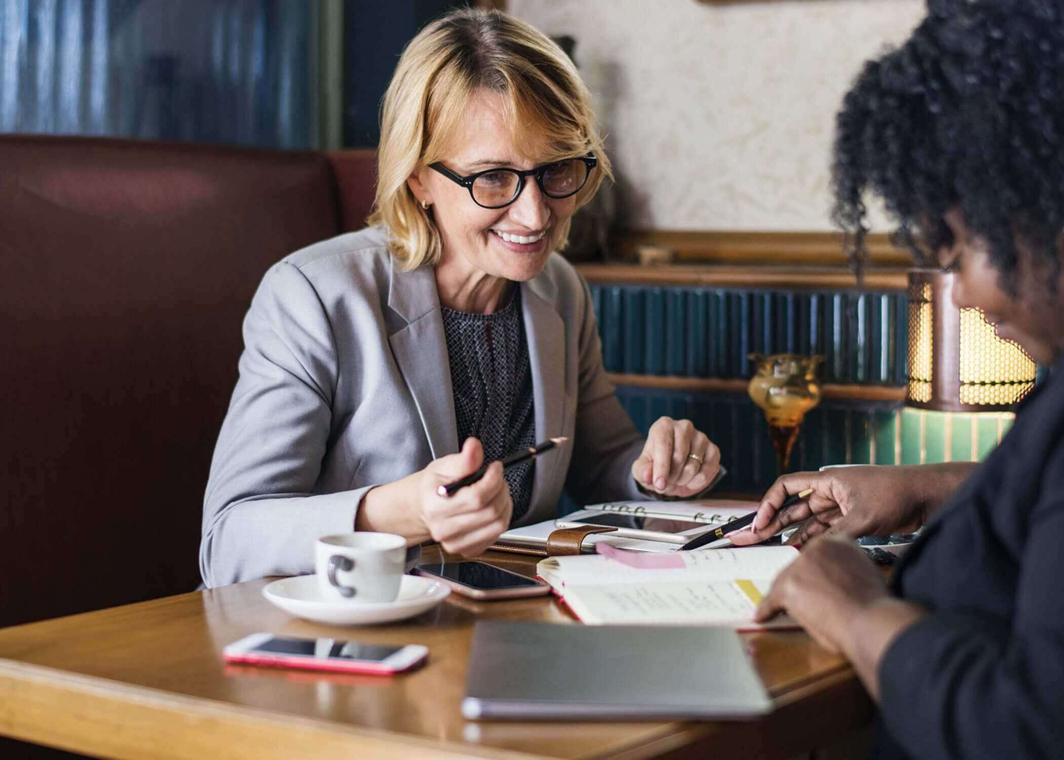 Women conducting business
