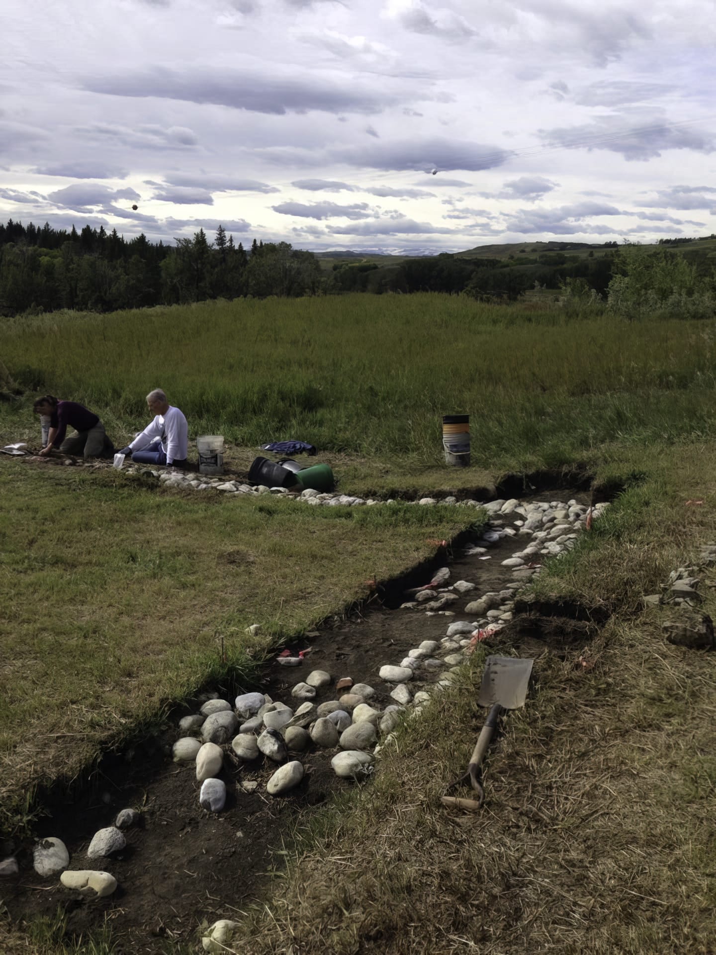 people doing excavation work